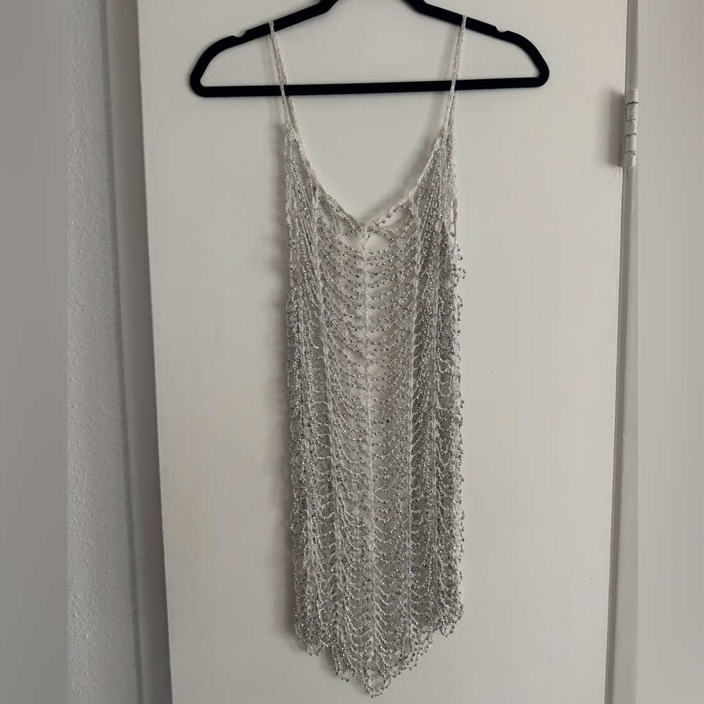 Silver Beaded Dress